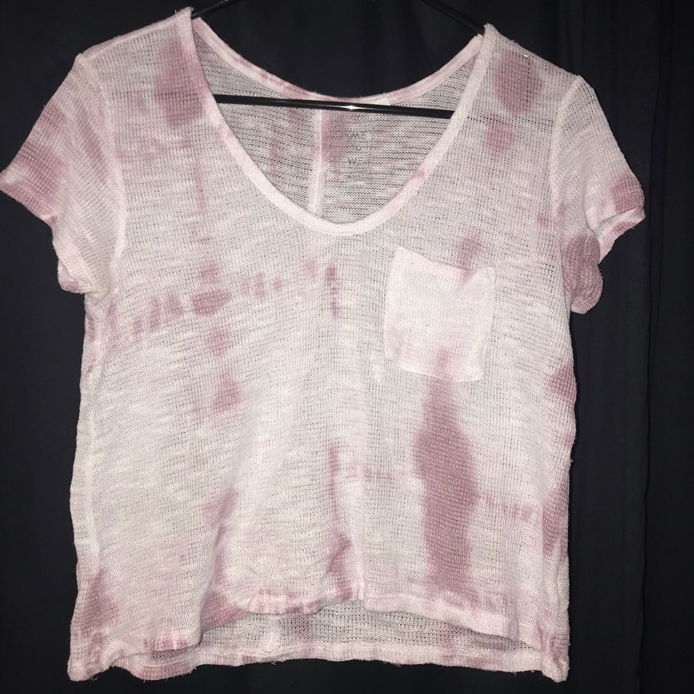 Tie die dropped shirt